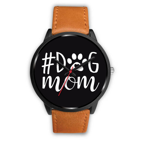 #Dog Mom Watch Black
