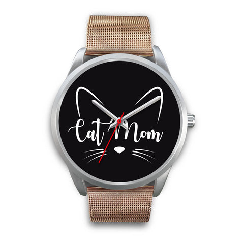 Image of Cat Mom Whiskers Watch Silver