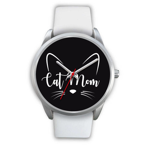 Image of Cat Mom Whiskers Watch Silver