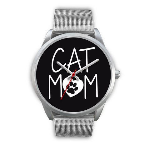 Image of Cat Mom Watch Silver