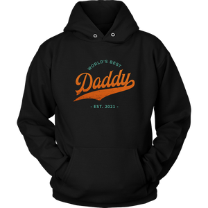 World's Best Daddy Est 2021 Hoodie Sweatshirt