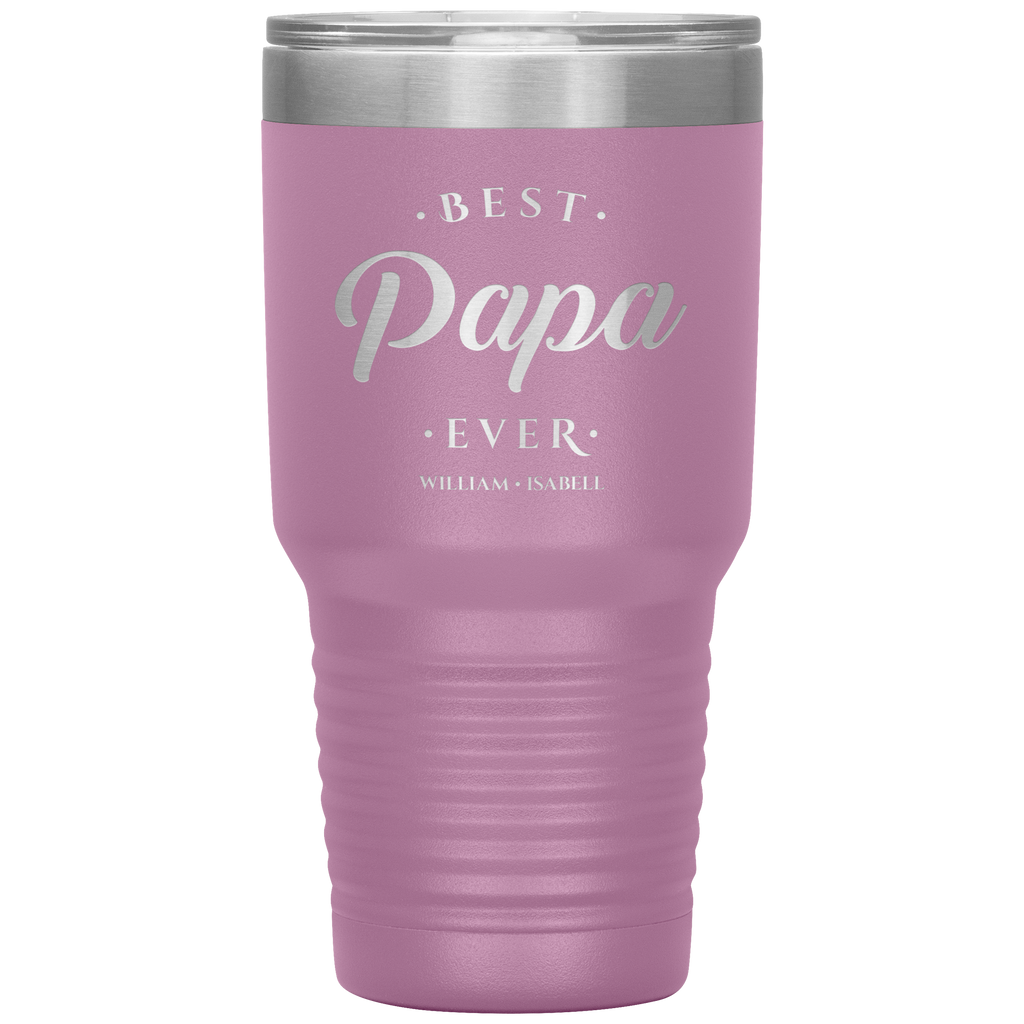 Best Papa Ever Personalized Tumbler