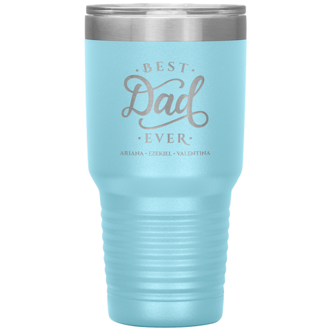 Image of Best Dad Ever Personalized Tumbler June 3