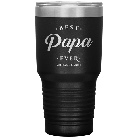 Image of Best Papa Ever Personalized Tumbler