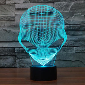 3D Hologram Alien LED Glowing Lamp