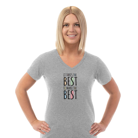 Image of Takes The Best Ladies Cotton V-Neck T-Shirt