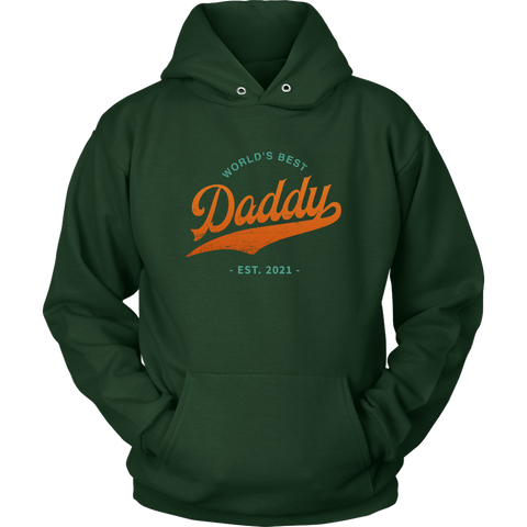 Image of World's Best Daddy Est 2021 Hoodie Sweatshirt