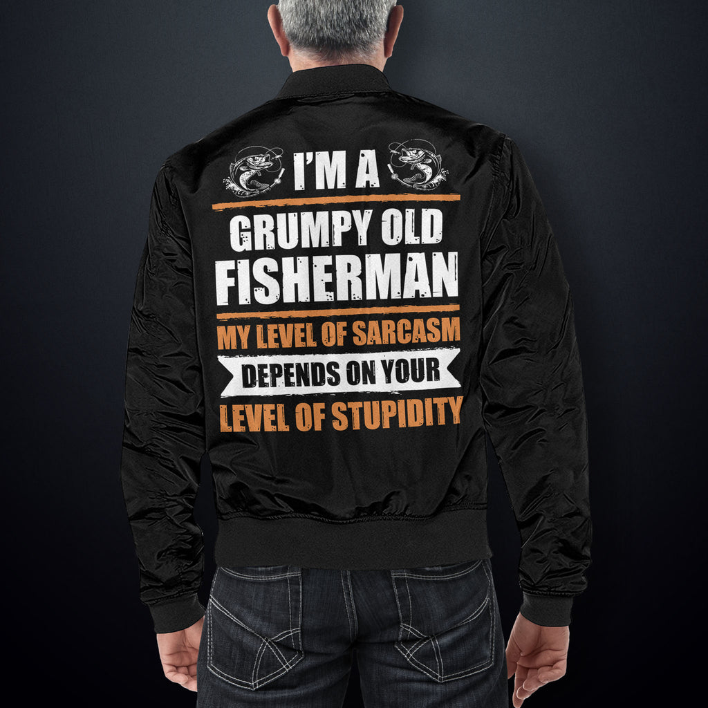 Grumpy Old Fisherman Bomber Jacket