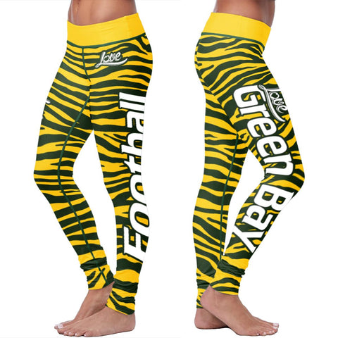 Image of Green Bay Sports Striped Leggings