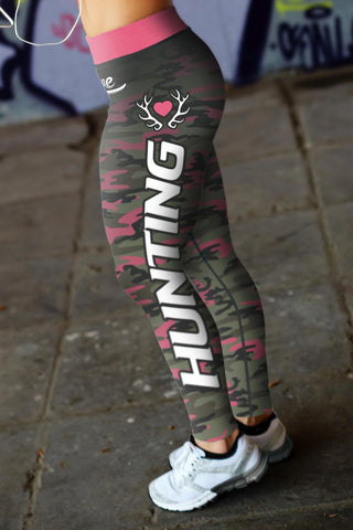 Image of Hunting Leggings Pink Camo