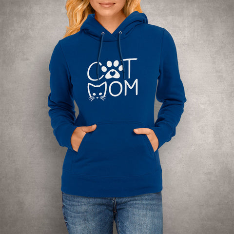 Image of Cat Mom Kitty Face Hoodie