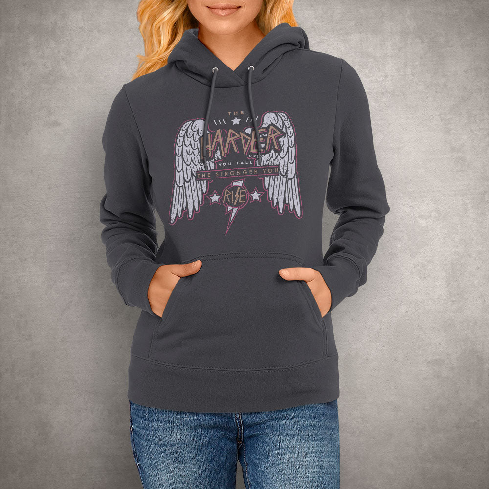 Unisex Hoodie The Harder You Fall Stronger you Rise