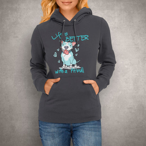 Image of Unisex Hoodie Better With a Pitbull