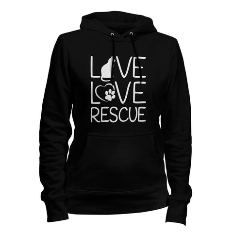 Image of Live Love Rescue Cat Hoodie