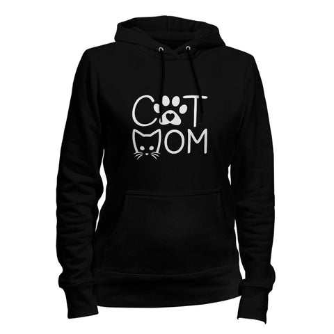 Image of Cat Mom Kitty Face Hoodie