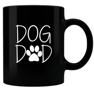 Ceramic Coffee Mug Black Dog Dad