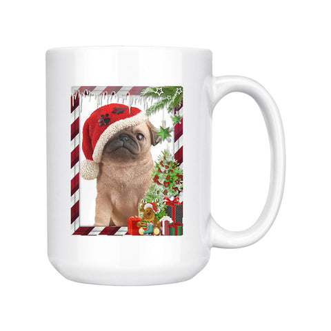 Image of Christmas Photo Frame Personalized 15oz Ceramic Mug