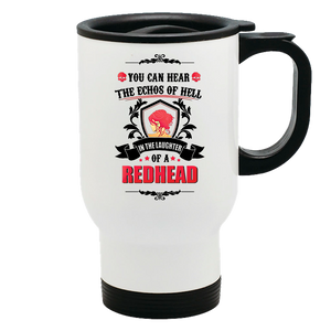 Metal Coffee and Tea Travel Mug Redhead