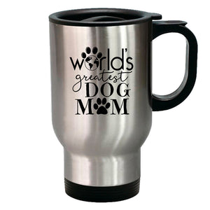 Metal Coffee and Tea Travel Mug World's Greatest Dog Mom