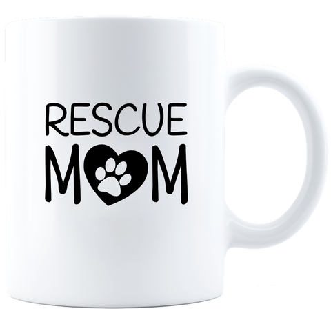 Image of Ceramic Coffee Mug Rescue Mom