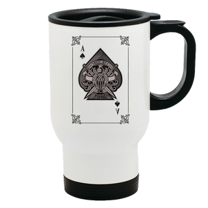 Metal Coffee and Tea Travel Mug  Ace of Spades