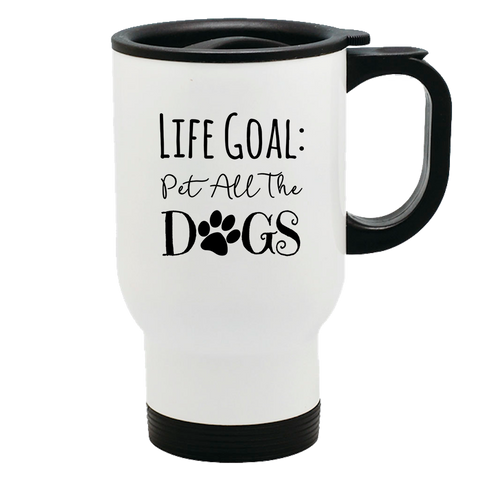 Image of Metal Coffee and Tea Travel Mug Life Goal
