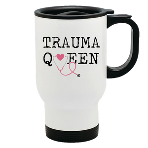 Metal Coffee and Tea Travel Mug Trauma Queen