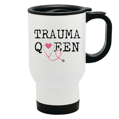 Image of Metal Coffee and Tea Travel Mug Trauma Queen