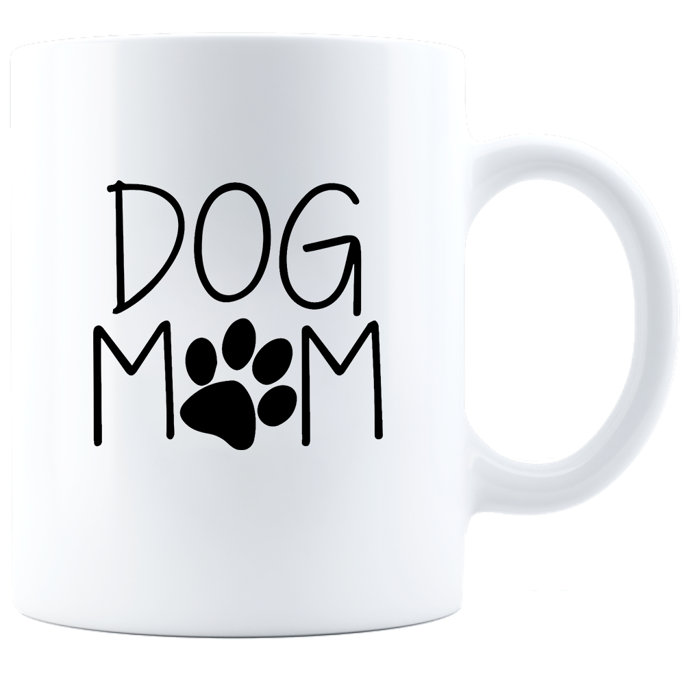 Dog Mom White Ceramic Mug