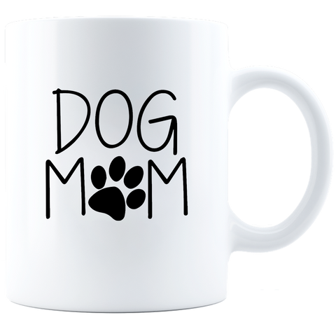 Image of Dog Mom White Ceramic Mug