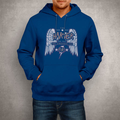 Image of Unisex Hoodie The Harder You Fall Stronger you Rise