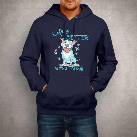 Image of Unisex Hoodie Better With a Pitbull