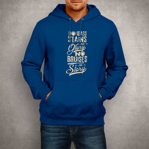 Image of Unisex Hoodie No Grass Stains Baseball