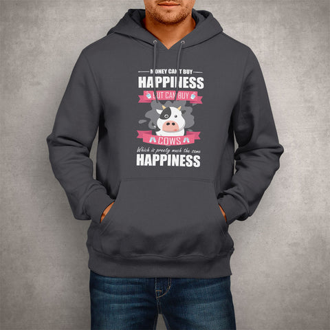 Image of Unisex Hoodie Happiness Cow Lover