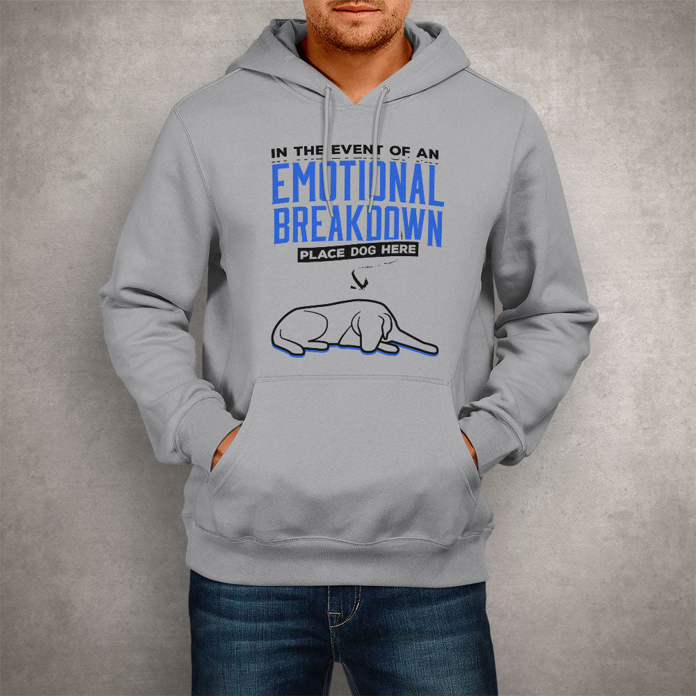 Unisex Hoodie Emotional Breakdown Dog