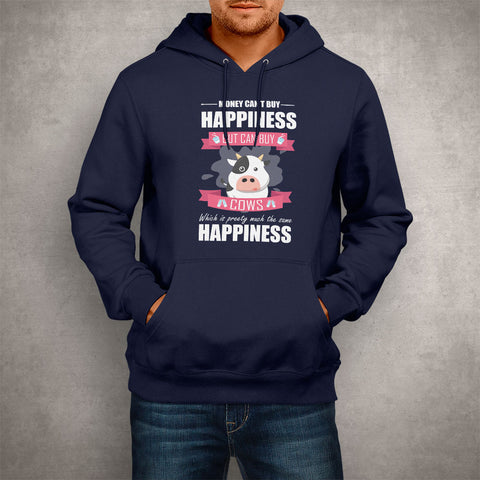 Image of Unisex Hoodie Happiness Cow Lover