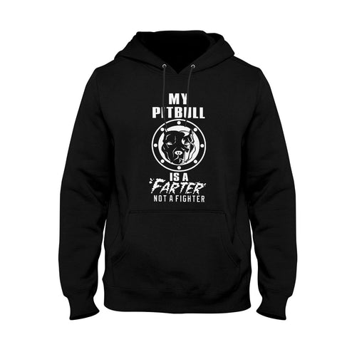 Image of Unisex Hoodie Pitbull is a Farter