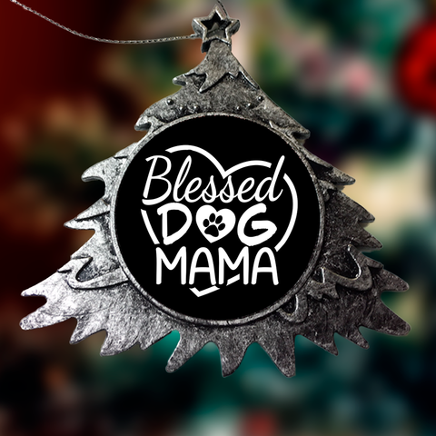 Image of Blessed Dog Mama Christmas Ornaments