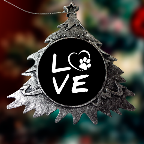 Image of Love Paw Christmas Ornaments