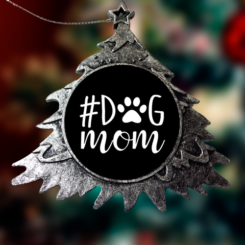 Image of #Dog Mom Christmas Ornaments