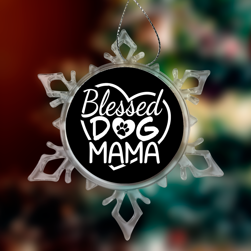 Blessed Dog Mama Christmas Ornaments