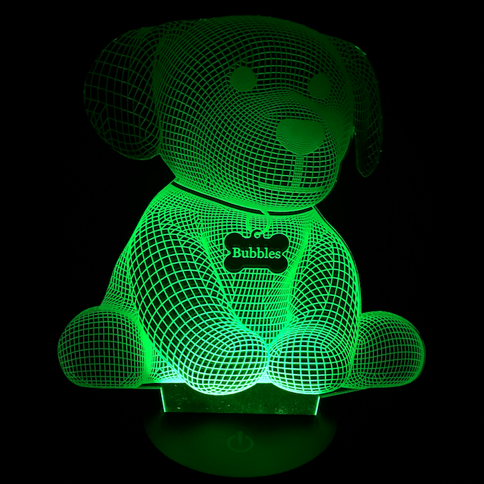 Personalized Puppy LED Lamp
