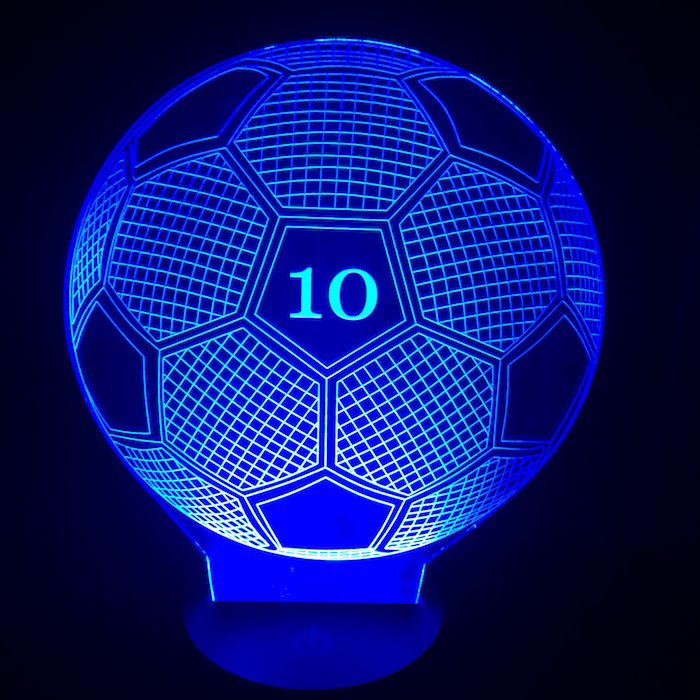 Personalized Soccer Ball LED Lamp
