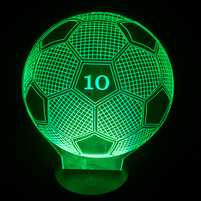 Personalized Soccer Ball LED Lamp