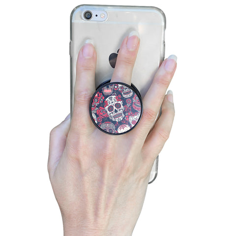 Image of Sugar Skull Red Rose Phone Grip