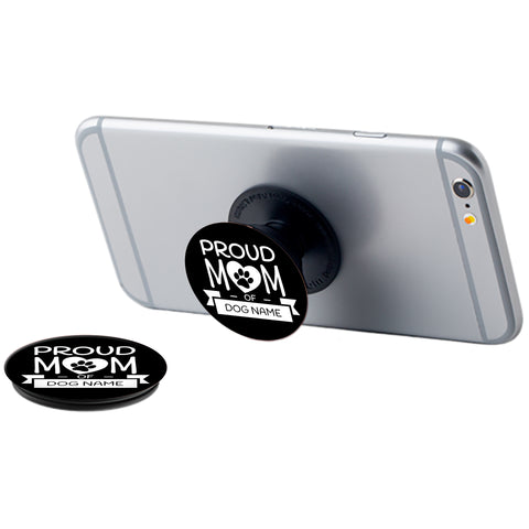 Image of Proud Dog Mom Personalized Phone Grip