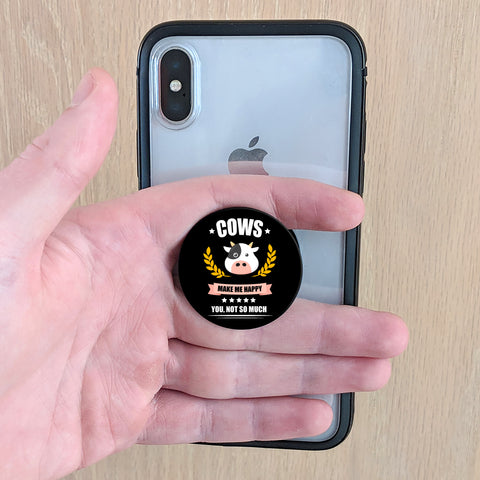 Image of Cows Make Me Happy Phone Grip