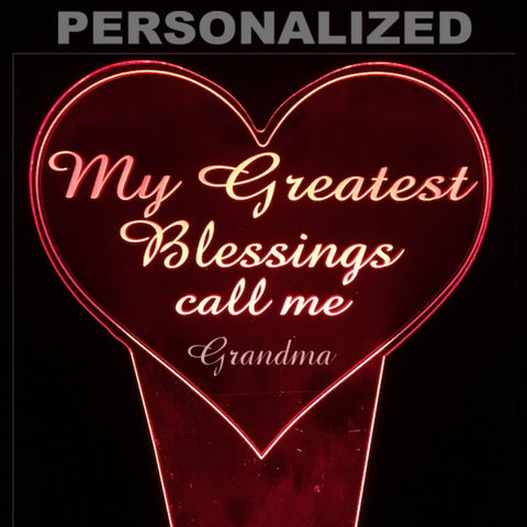 Image of Personalized Blessings LED Lamp