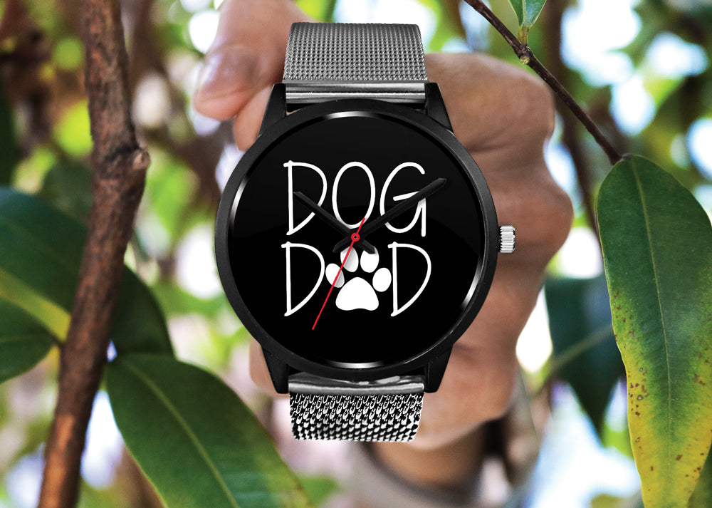 Stainless Steel Watch Dog Dad