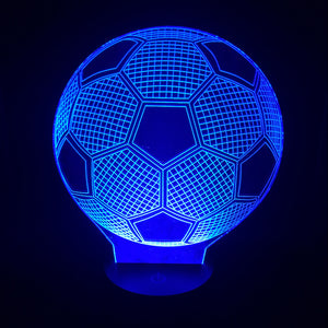 3D Hologram Soccer Ball LED Lamp